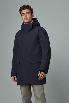 Chamarras Canada Goose Hombre Outlet - Brockton Abrigos Black Label Azul Marino QL4238657